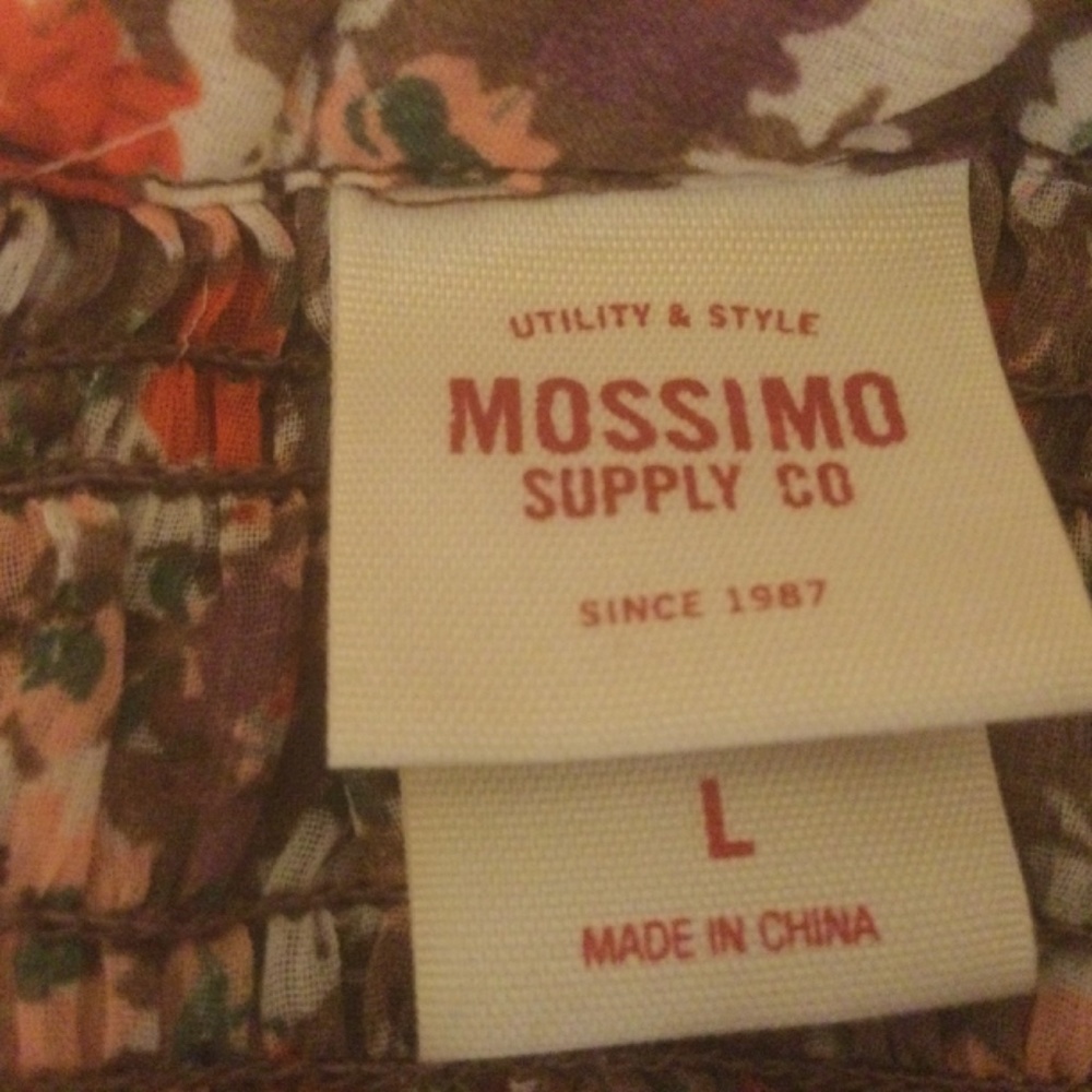 Mossimo Supply Co Floral Sheer Multi Color Blouse - Picture 10 of 11